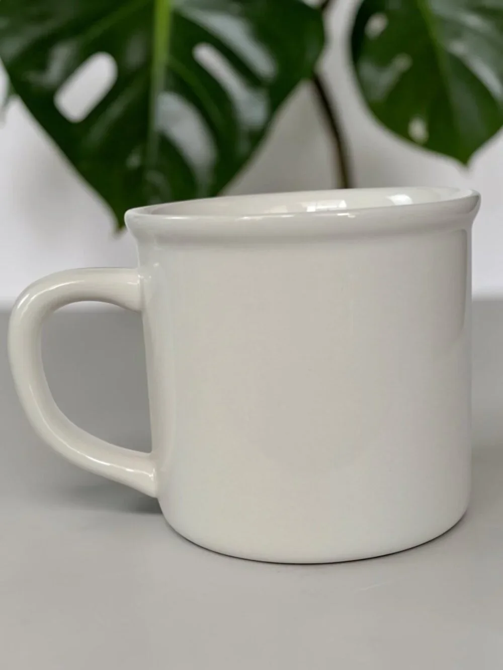 Vintage Pottery Barn Monogram “J” Letter Alphabet White Coffee Tea Mug